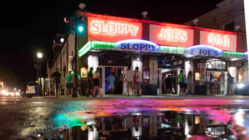 Neon lights of Sloppy Joes Bar on Duval Street - Things to do in Key West