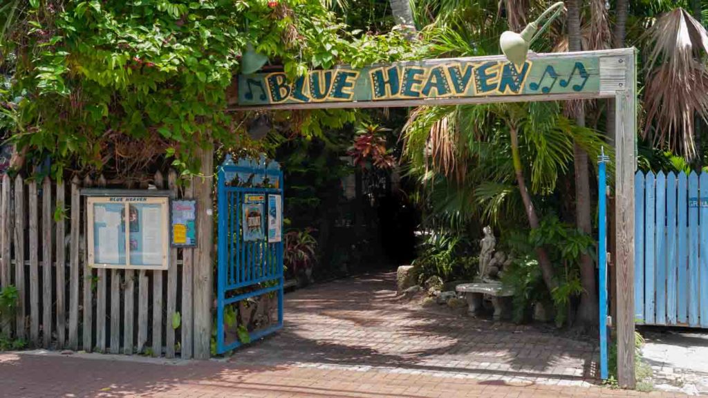 Blue heaven restaurant in Key west