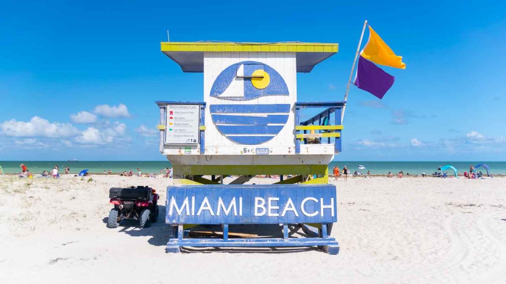 Miami beach lifeguard shack